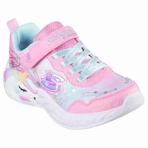 Dívčí rekreační obuv SKECHERS-S Lights Unicorn Wishful Magic K pink/turquoise obraz