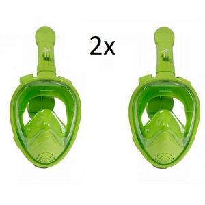 Set 2x Agama Dory celoobličejová maska na šnorchlování pro děti od 4 let - Modrá obraz