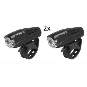 Set 2x Force Světlo přední SHARK 500LM USB, černé obraz