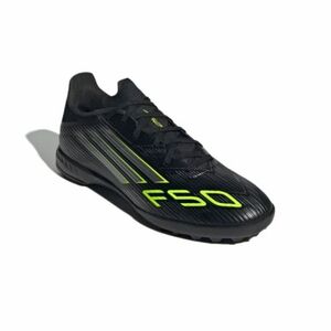Pánské fotbalové kopačky turfy ADIDAS-F50 League M TF core black/iron metallic/lucid lemon obraz