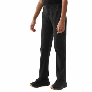 Dívčí turistické kalhoty 4F JUNIOR-TROUSERS FNK-JWSS24TFTRF494-21S-BLACK obraz