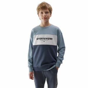 Chlapecká mikina 4F JUNIOR-SWEATSHIRT-JWSS24TSWSM0923-34S-LIGHT BLUE obraz