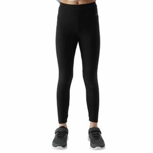 Dívčí legíny 4F JUNIOR-TIGHTS-JWSS24TTIGF130-20S-DEEP BLACK obraz