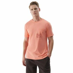 Pánské triko s krátkým rukávem 4F-TSHIRT-WSS24TTSHM1284-64S-SALMON CORAL obraz