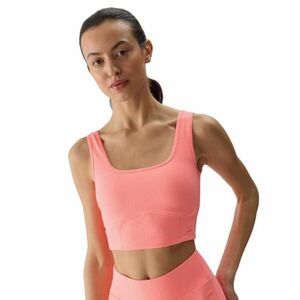 Dámská tréninková sportovní podprsenka 4F-SLEEVELESS-WSS24TSLEF072-63N-CORAL NEON obraz