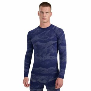 Pánské termo triko s dlouhým rukávem 4F-SEAMLESS UNDERWEAR M227-WAW25USEAM227-32A-DENIM ALLOVER obraz