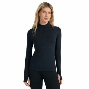 Dámské termo triko s dlouhým rukávem as polovičním zipem 4F-BRUSHED UNDERWEAR F096-WAW25UBRUF096-20S-DEEP BLACK obraz