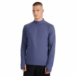 Pánská zateplená běžecká mikina s 1/2 zipem 4F-SWEATSHIRT FNK M576-WAW25TFSWM576-32S-DENIM obraz