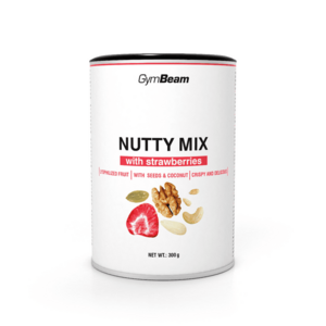 GymBeam Nutty Mix s jahodami obraz