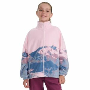 Dívčí flísová mikina se zipem 4F JUNIOR-FLEECE F344-4FJWAW25TFLEF344-91A-MULTICOLOUR 1 ALLOVER obraz