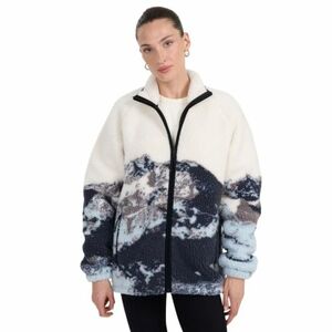 Dámská flísová mikina se zipem 4F-FLEECE U351-WAW25TFLEU351-90A-MULTICOLOUR ALLOVER obraz