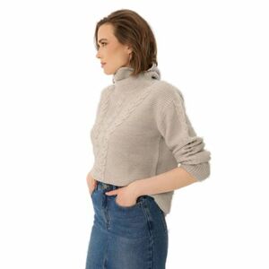 Dámský svetr VOLCANO-S-ESSIE-102M-BEIGE MEL obraz