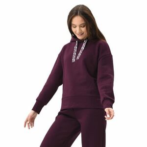 Dámská mikina s kapucí VOLCANO-B-ROSI-403-BURGUNDY obraz