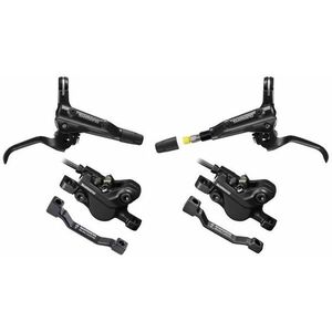 Shimano brzda kotoučová MT501 černá př. a zad. komplet bez kotoučů, černé hadice (zadní J-kit) obraz