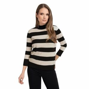 Dámský svetr VOLCANO-S-TESS-102M/700-BEIGE MEL/BLACK obraz