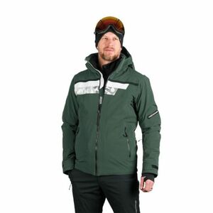 Pánská lyžařská bunda NORTHFINDER-VOLOS-550blackdarkgreen obraz