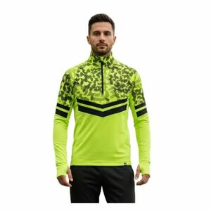 Pánská lyžařská mikina s 1/2 zipem NORTHFINDER-BERTI-553limegreenblack obraz