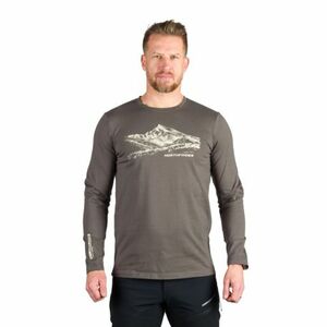 Pánské turistické triko s dlouhým rukávem NORTHFINDER-DACSO-300darkgreen obraz