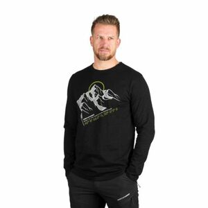 Pánské turistické triko s dlouhým rukávem NORTHFINDER-DARU-269black obraz