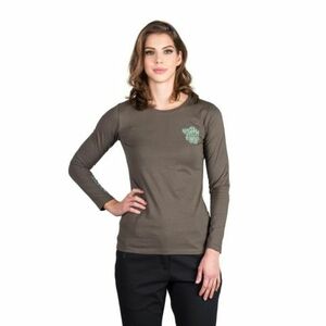 Dámské turistické triko s dlouhým rukávem NORTHFINDER-HAILIE-300darkgreen obraz