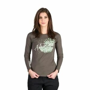 Dámské turistické triko s dlouhým rukávem NORTHFINDER-DIYA-300darkgreen obraz