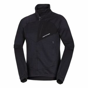 Pánská zateplená turistická mikina se zipem NORTHFINDER-JULISTE-270blackblack obraz