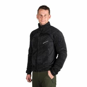 Pánská zateplená turistická mikina se zipem NORTHFINDER-LUDWIK-315grayblack obraz