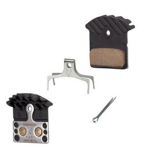 SHIMANO Destičky brzd SH J04C kovové, s pružinou+chladič obraz