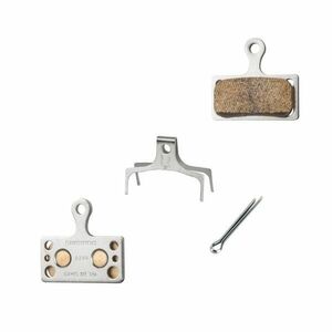 SHIMANO Destičky brzdové SH G04S kovové, s pružinou obraz