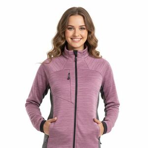 Dámská zateplená turistická mikina se zipem NORTHFINDER-JACLYN-671plumblack obraz