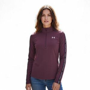 Dámská tréninková mikina s 1/2 zipem UNDER ARMOUR-UA Tech WM Tape Half Zip-RED obraz