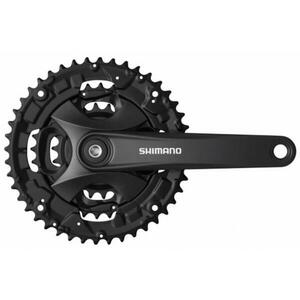 Shimano kliky FC-MT100-L 175mm 40-30-22, černé, bez krytu, 9 speed, pro osu čtyřhran obraz