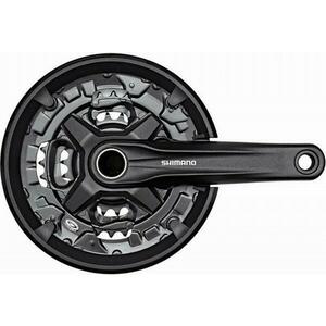 Shimano kliky FC-MT210-L, 175mm 40-30-22 zubů, černé, s krytem, 9 speed, s ložisky obraz