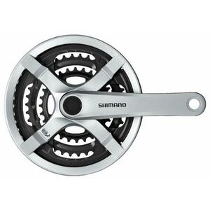 Shimano kliky Tourney FC-TY501-S 175mm 42-34-24 zubů, stříbrné s krytem, v krabičce obraz