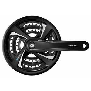 Shimano kliky Tourney TX FC-TX801-L 175mm 48-38-28 zubů, černé s krytem obraz