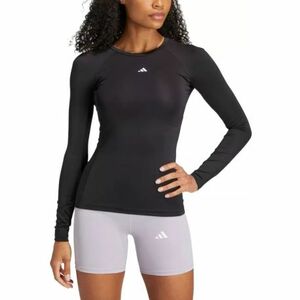 Dámské tréninkové triko s dlouhým rukávem ADIDAS-TF LS T BLACK obraz