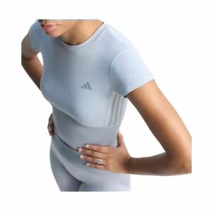 Dámské tréninkové triko s krátkým rukávem ADIDAS-HYG SHN BABY T HALSIL/GREY obraz