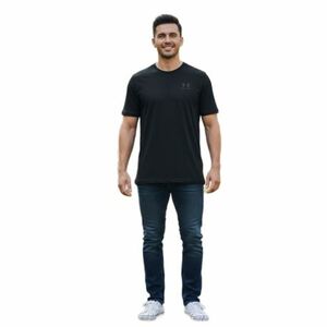 Pánské tréninkové tričko s krátkým rukávem UNDER ARMOUR-SPORTSTYLE LEFT CHEST SS-BLK obraz