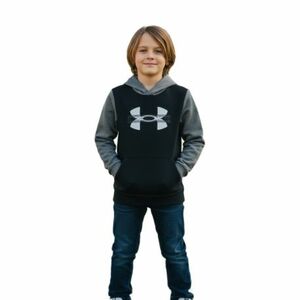 Chlapecká zateplená mikina s kapucí UNDER ARMOUR-UA Rival Flc Cblck Grphc HD obraz