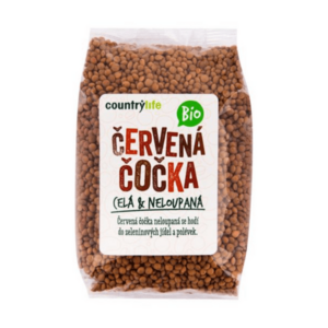 Country Life BIO Čočka červená celá neloupaná obraz
