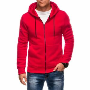 Pánská mikina se zipem EDOTI-Sweatshirt EM-SSBZ-0101 V-4 red obraz
