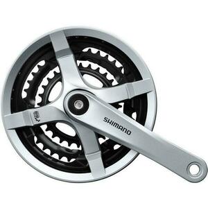 Shimano Tourney FC-TY501 48/38/28 Stříbrné 170mm kliky obraz