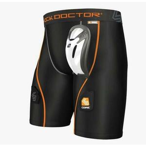 Shock Doctor 362 Boy kompresní hokejové šortky s Flex suspenzorem - Youth-L - černá obraz