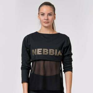 NEBBIA Sportovní Top Intense Mesh Black obraz
