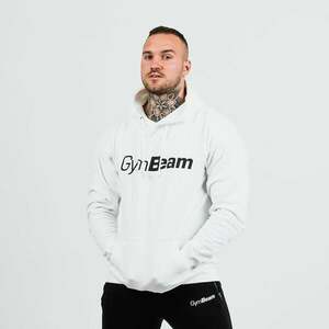 GymBeam Mikina PRO Hoodie White obraz