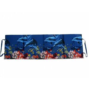 Skládací plážové molitanové lehátko Trieste-7 3 cm - Delfíni + korály obraz