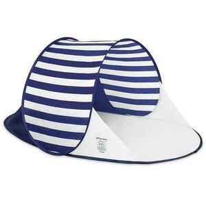 Spokey ALTUS Samorozkládací plážový stan, 195 x 100 x 85 cm, modré pruhy obraz