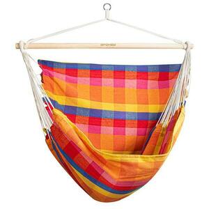 Spokey BENCH DELUXE KÁRO barevné Houpací síť - sedátko pro dva, do 160 kg obraz