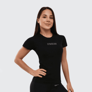 GymBeam Dámské tričko FIT Black obraz