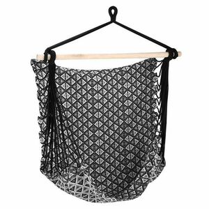 Spokey ETNO Brazilské závěsné křeslo, černo-bílé obraz